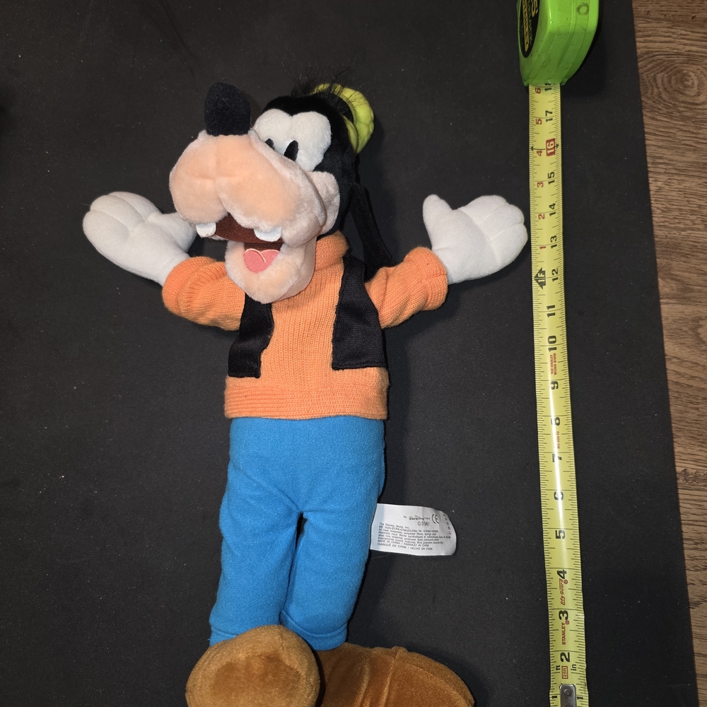 Disney Goofy Plush - Orange, Blue, and Black
